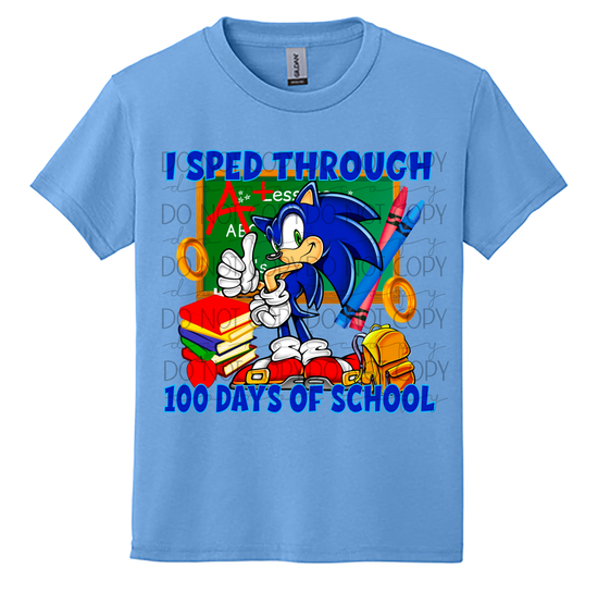 Youth I Sped Through 100 Days of School Shirt