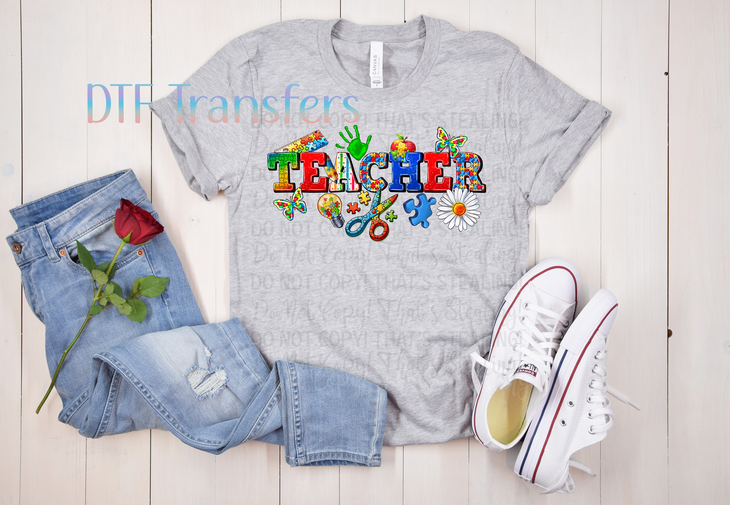 Colorful Autism-Inspired Teacher Design