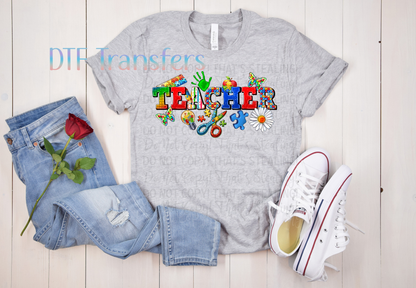 Colorful Autism-Inspired Teacher Design
