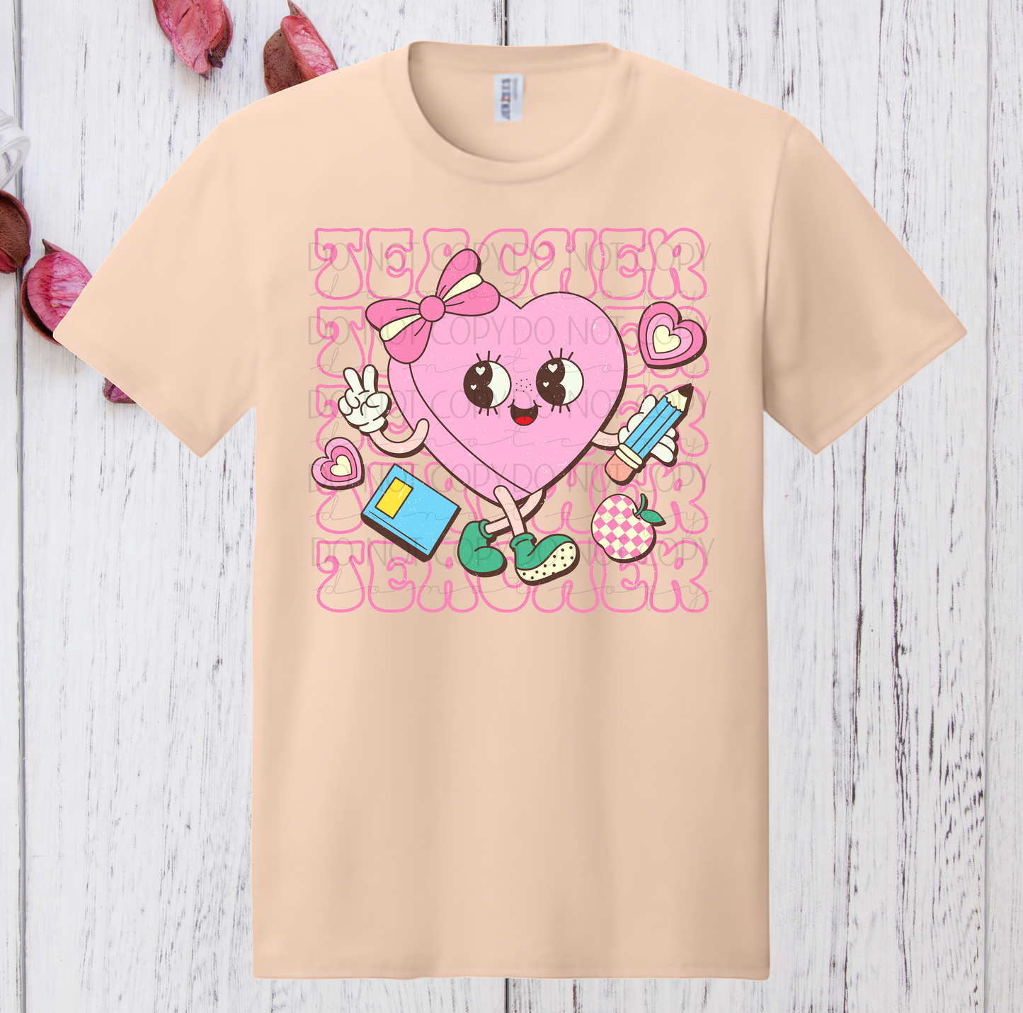 Teacher Candy Heart Valentine Shirt
