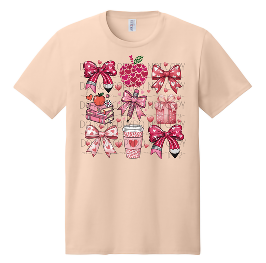 Teacher Valentine Coquette Shirt