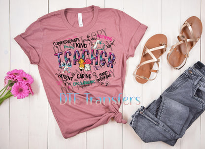 Inspirational Teacher DTF Transfer