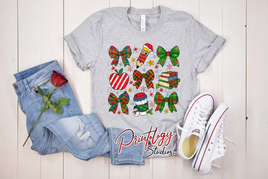 Teacher Coquette Christmas – DTF Transfer