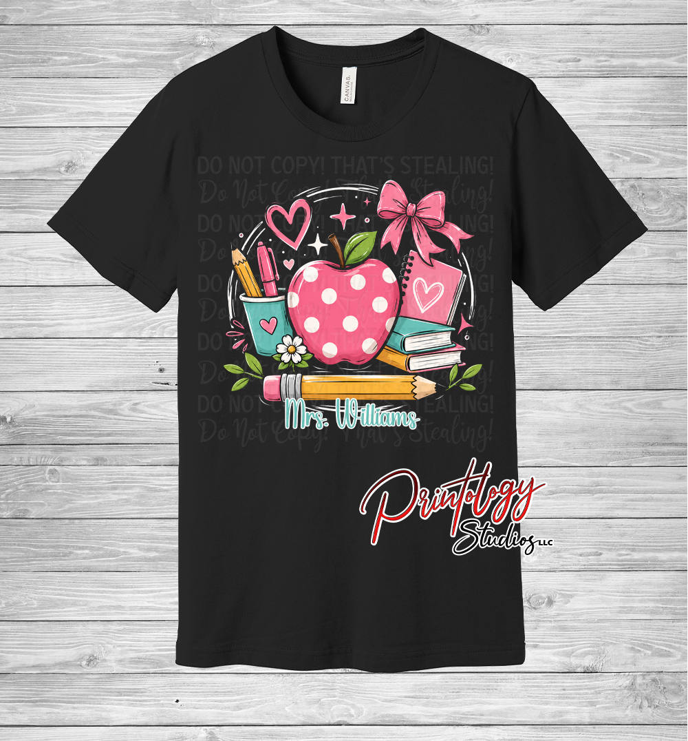 Personalized Teacher Tee