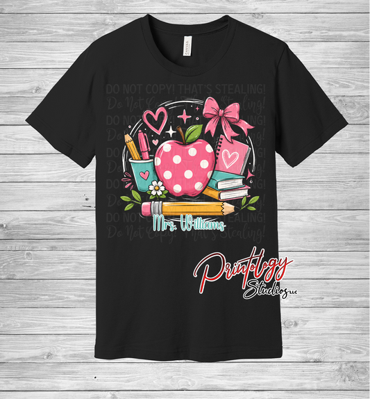Personalized Teacher Tee