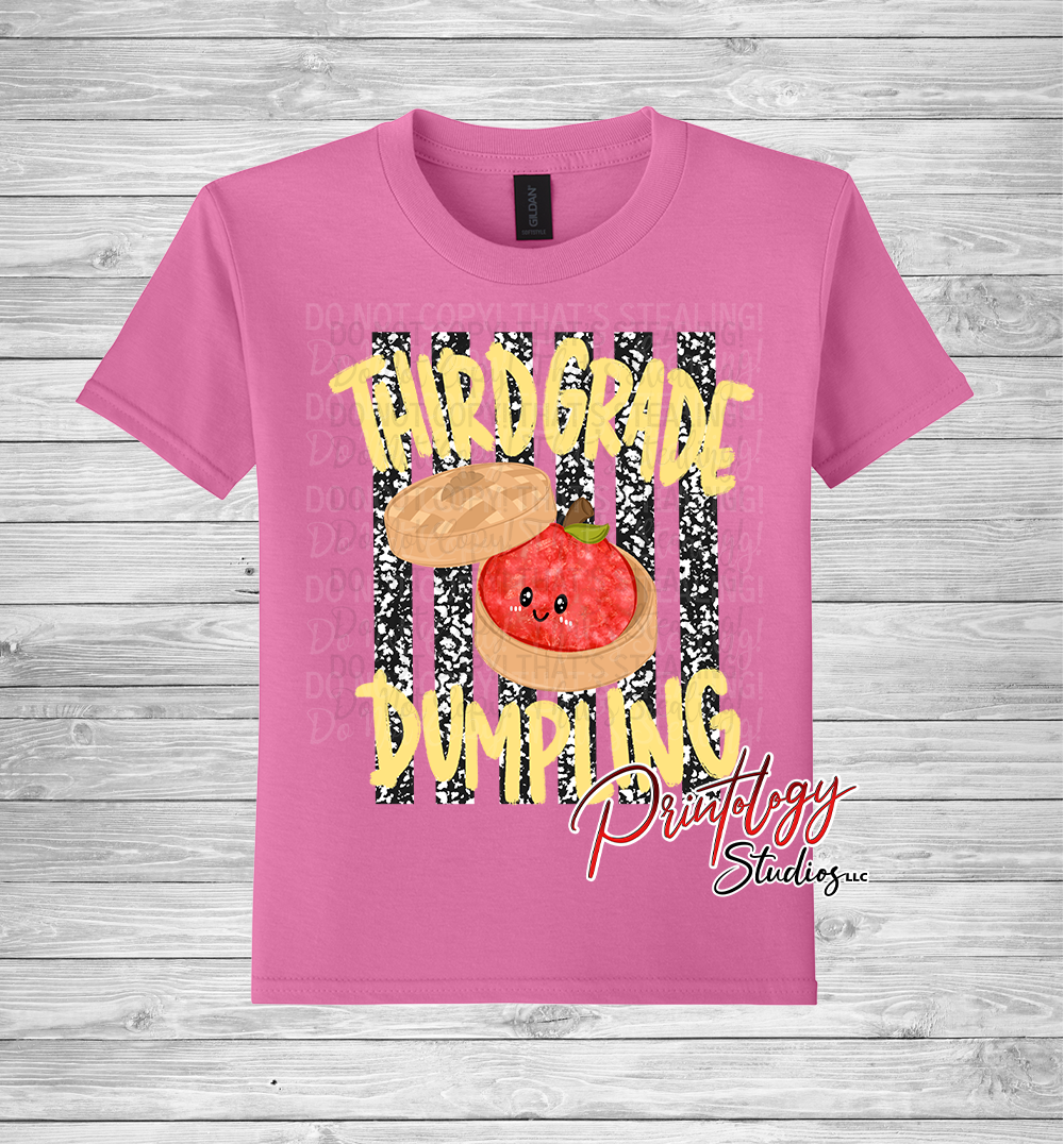 Youth Third Grade Dumpling Shirt