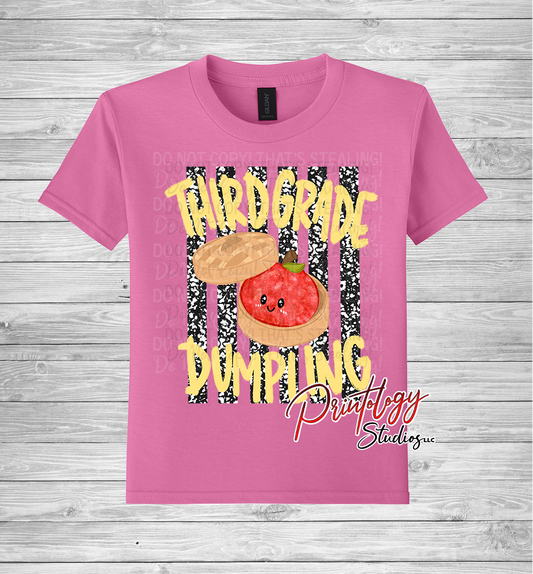 Youth Third Grade Dumpling Shirt