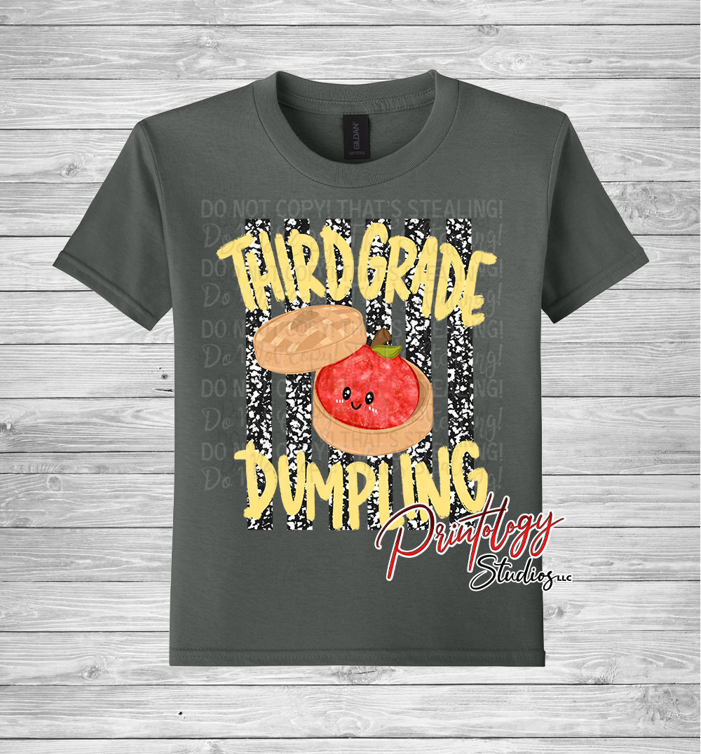 Youth Third Grade Dumpling Shirt