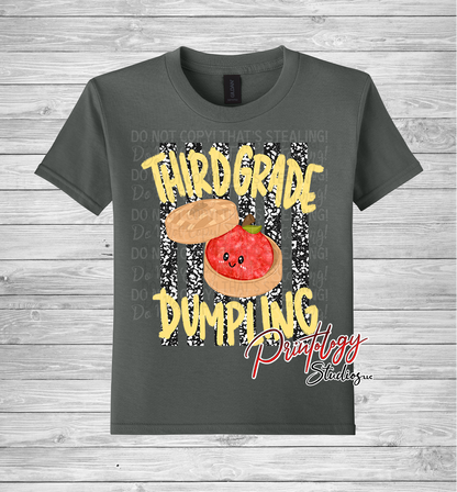 Youth Third Grade Dumpling Shirt