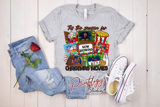Tis the Season for Christmas Movies – Holiday DTF Transfer
