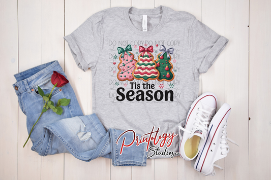 "Tis the Season” Christmas Trees – DTF Transfer