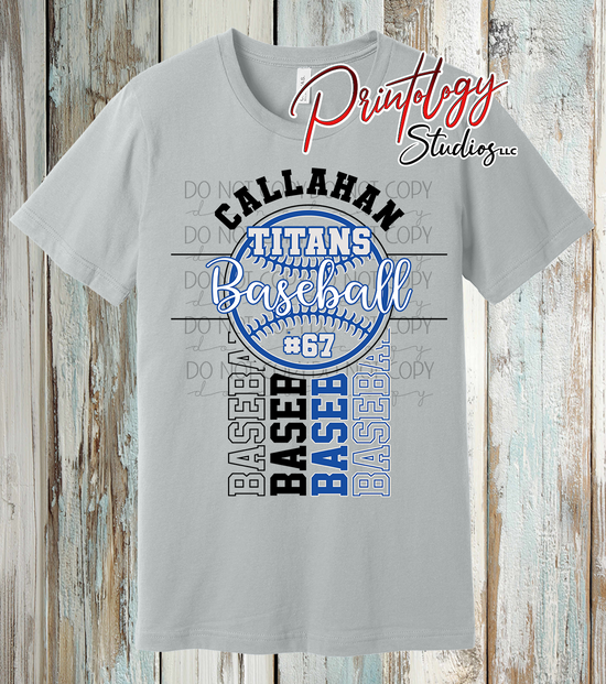 Callahan Titans Custom Baseball Shirt