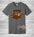 Warriors Splatter Heart & Stripes Cheer Tee