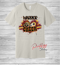 Warriors Splatter Heart & Stripes Cheer Tee