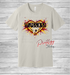 Warriors Splatter Heart Tee