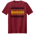 Warriors Checkered Multi-Text T-Shirt