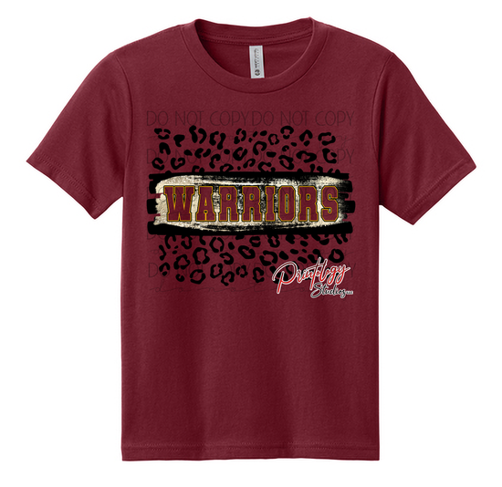 Youth Warriors Leopard Print Tee