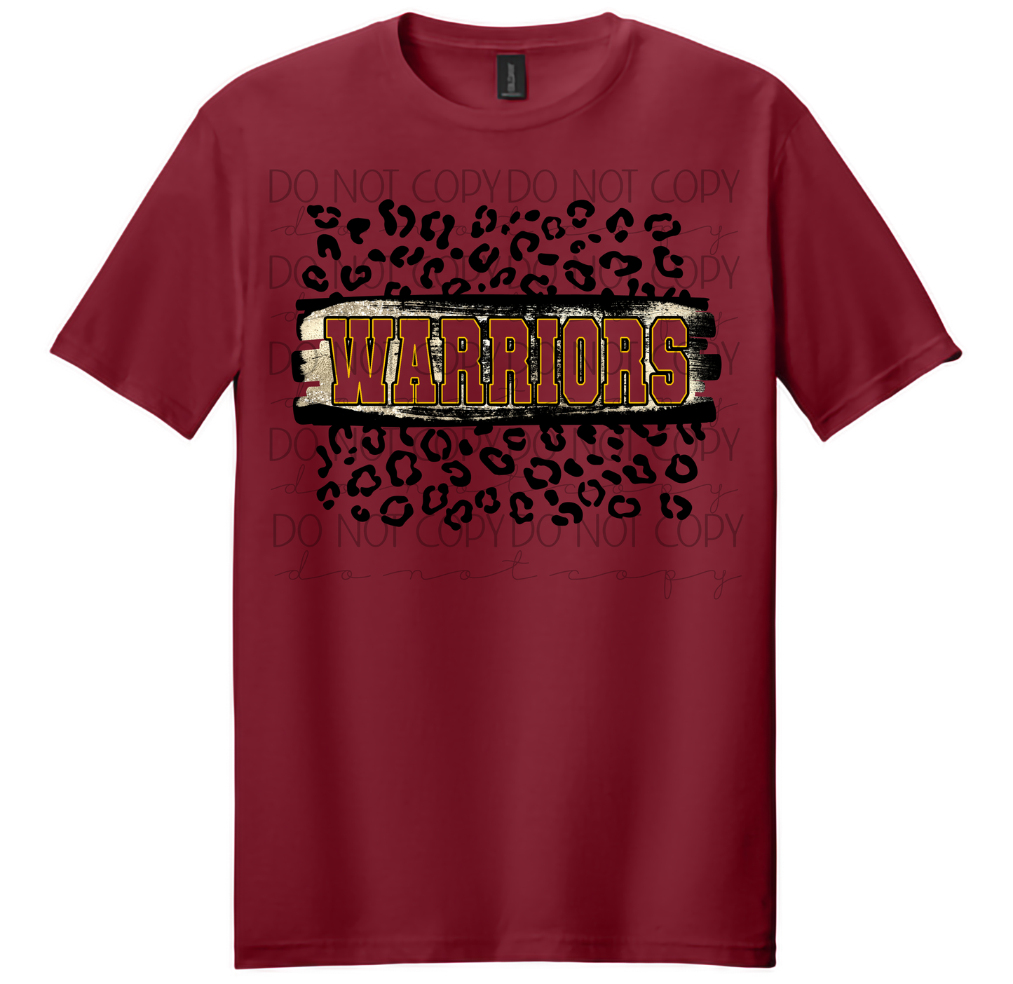 Warriors Leopard Print T-Shirt