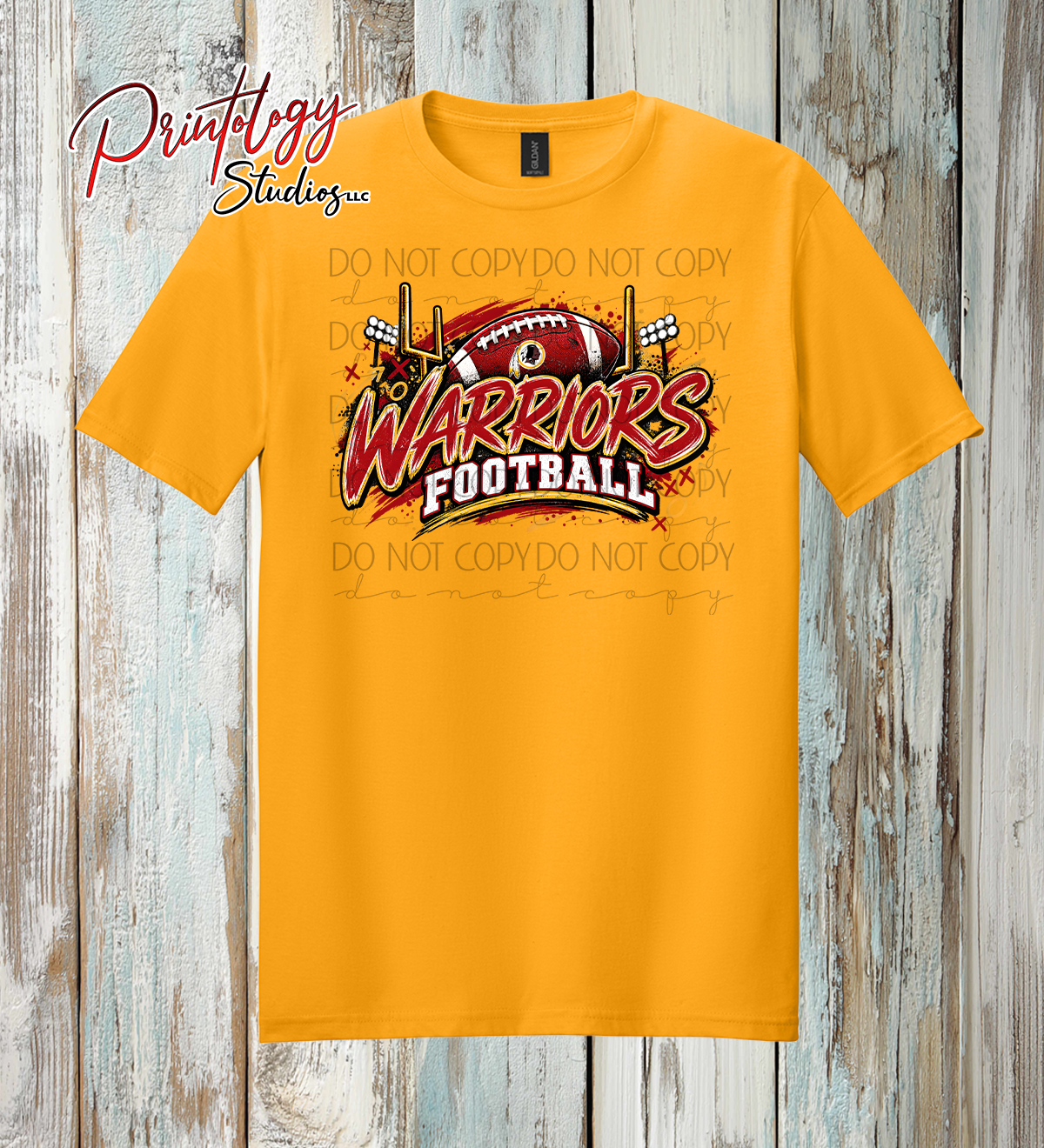 Warriors Football With Logo