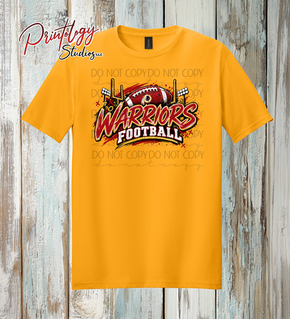 Warriors Football With Logo