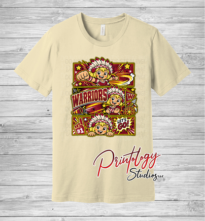 Callahan Warriors - Blonde Haired Girl - Comic Style Tee