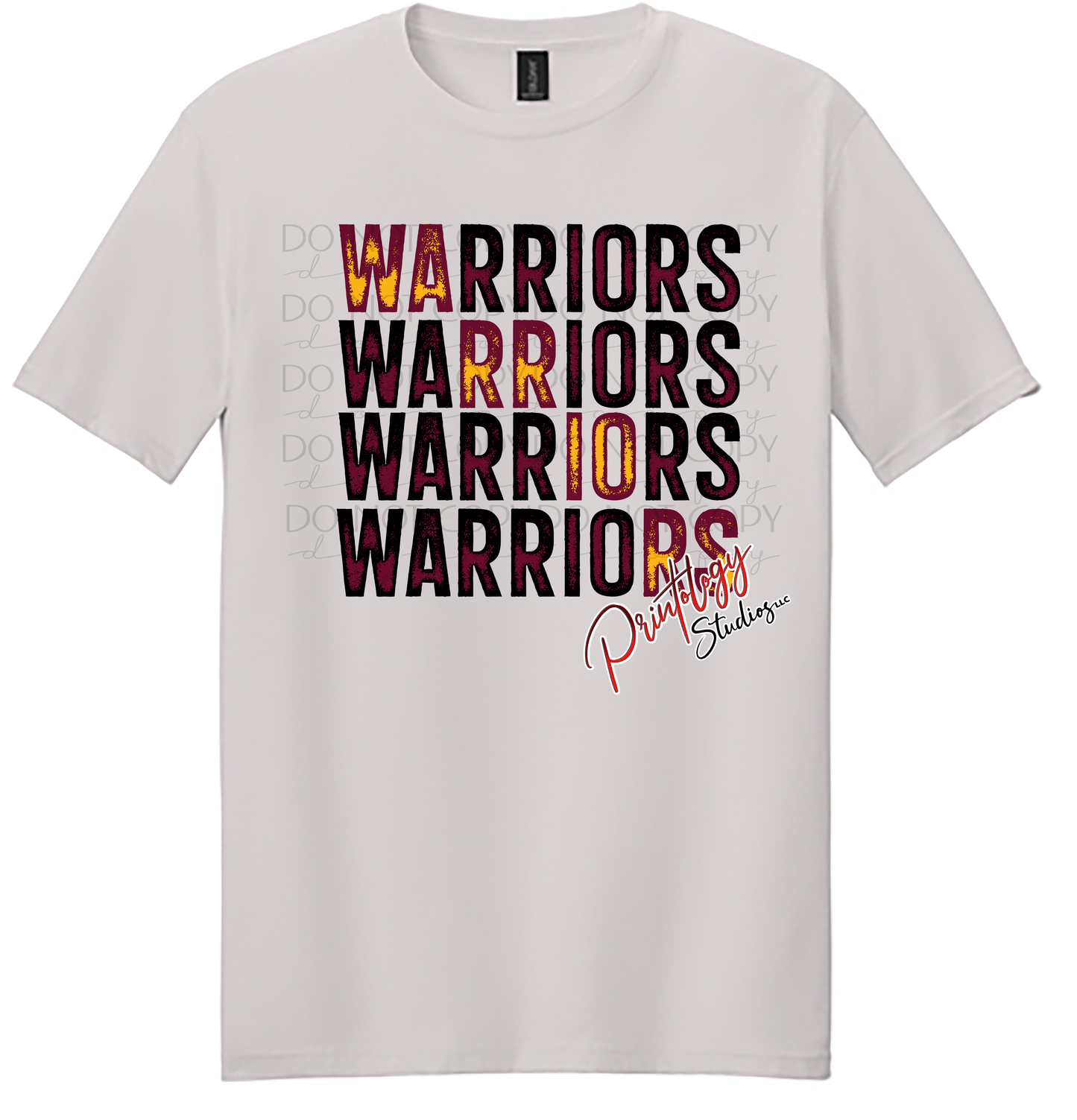 Warriors Stacked Block T-Shirt