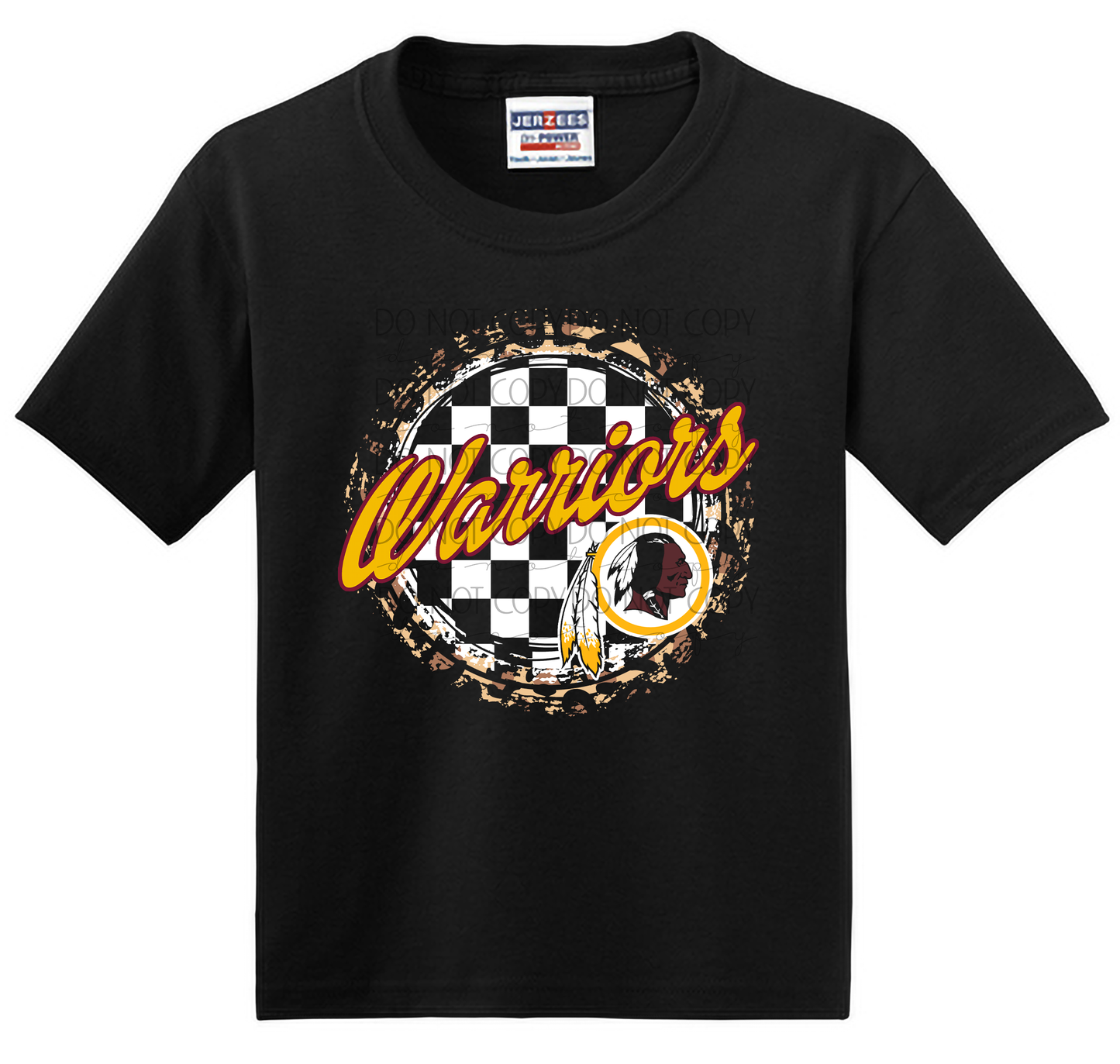 Youth Warriors Checkered Circle T-Shirt