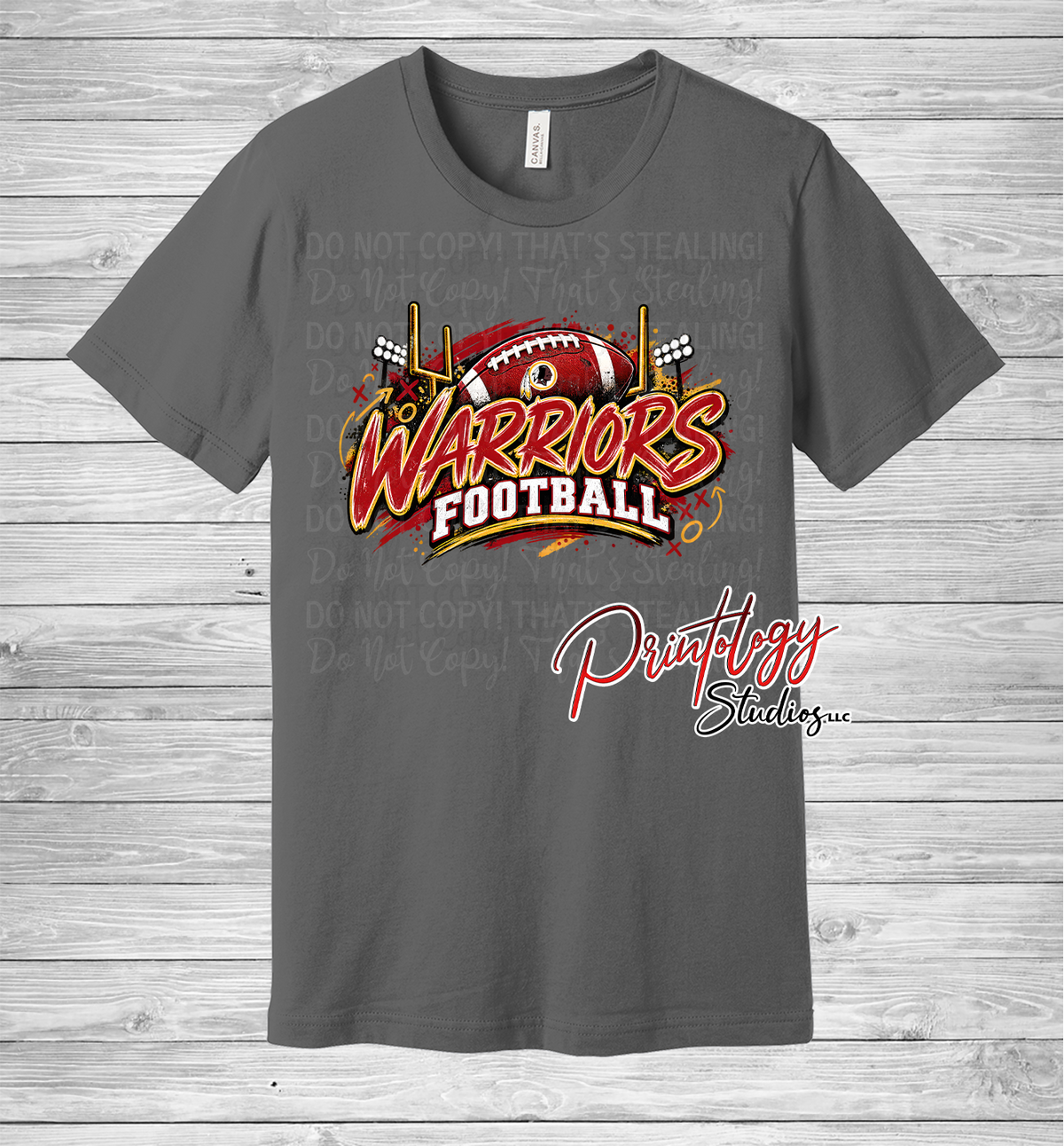 Warriors Football With Logo