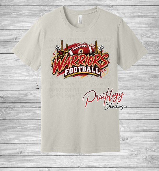Warriors Football With Logo