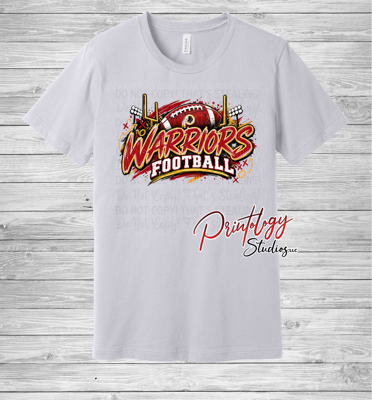Warriors Football With Logo