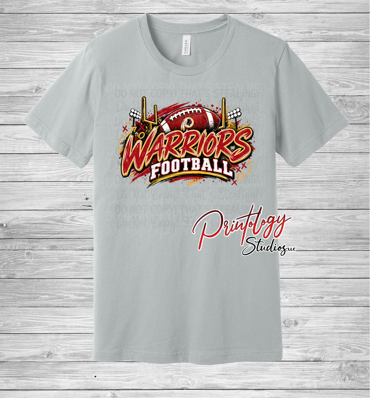 Warriors Football With Logo