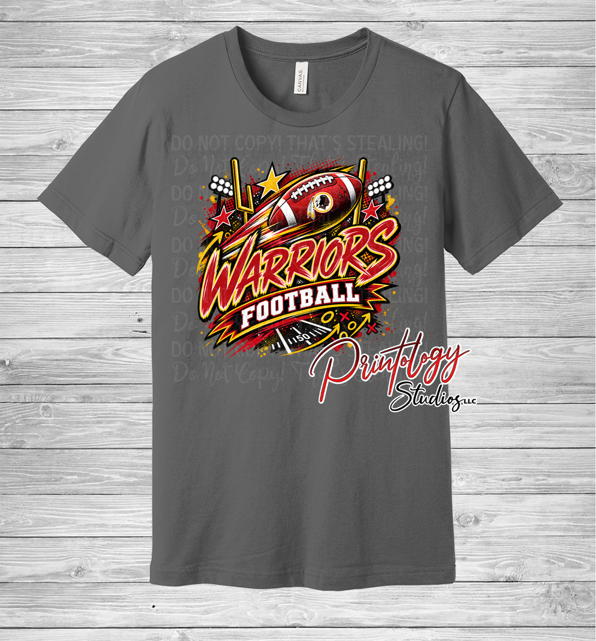 Warriors Football With Logo