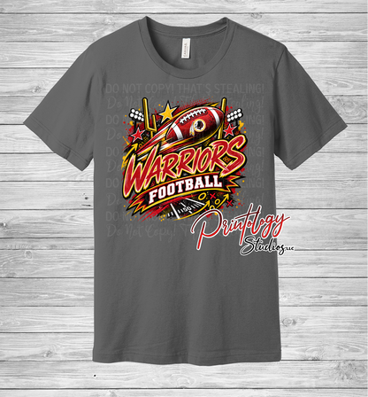 Warriors Football With Logo