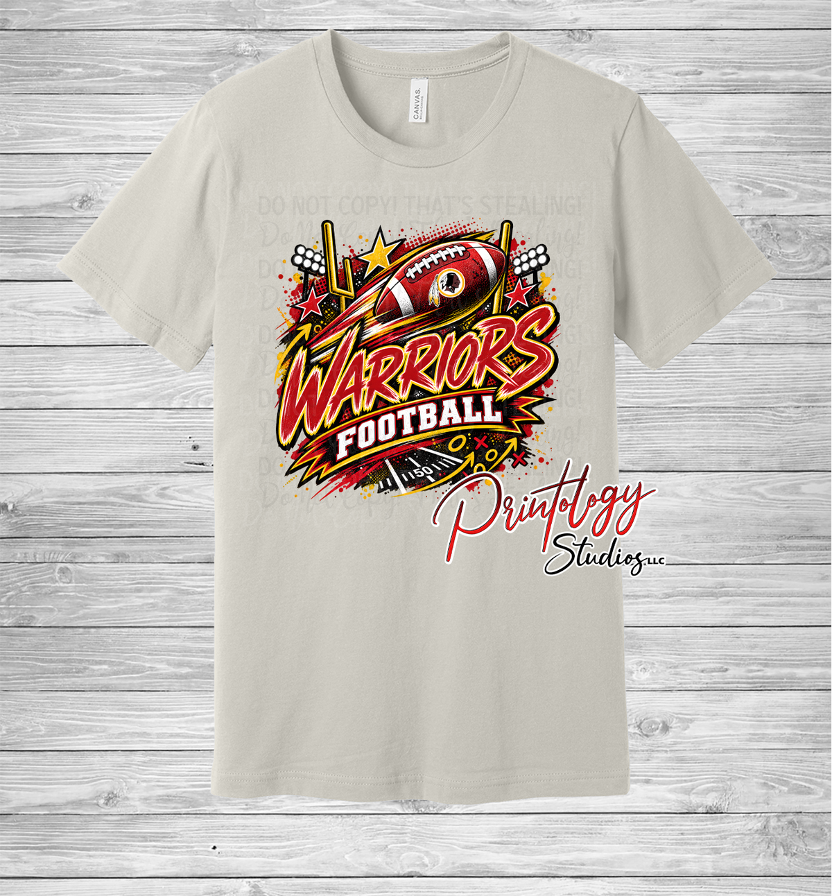 Warriors Football With Logo