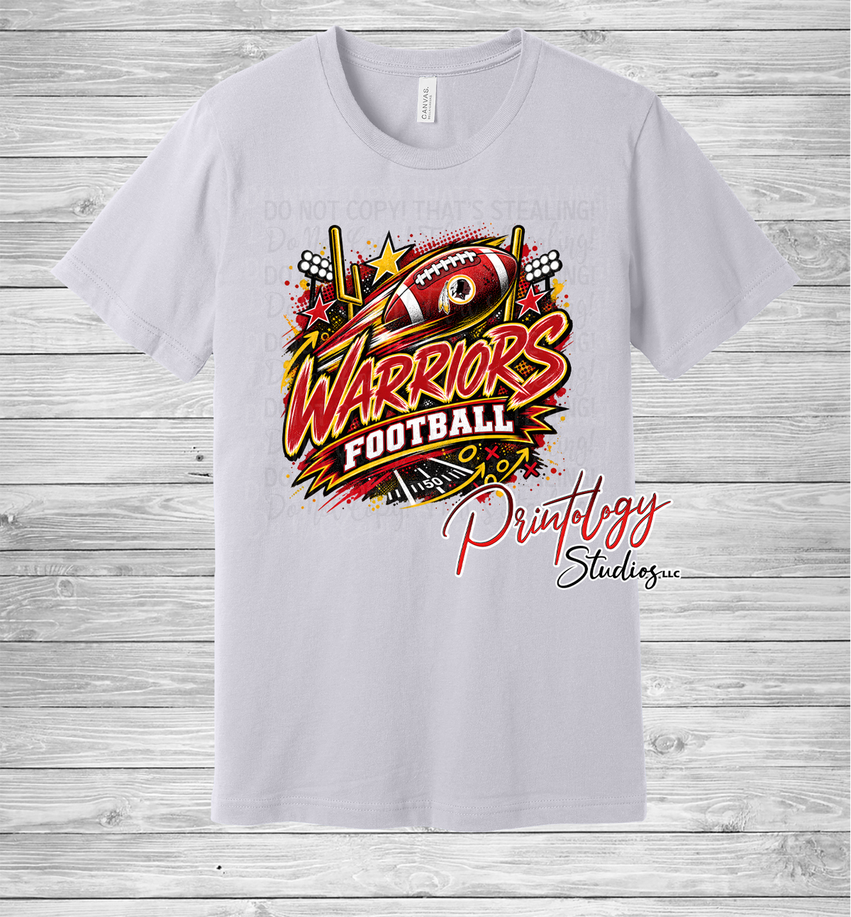Warriors Football With Logo