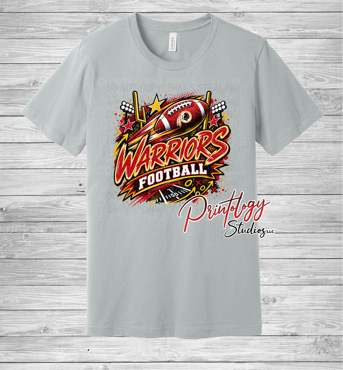 Warriors Football With Logo