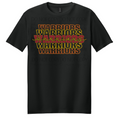 Warriors Repeating Text T-Shirt