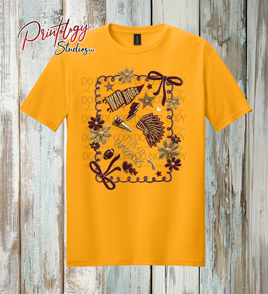 Warriors Spirit Collage Shirt