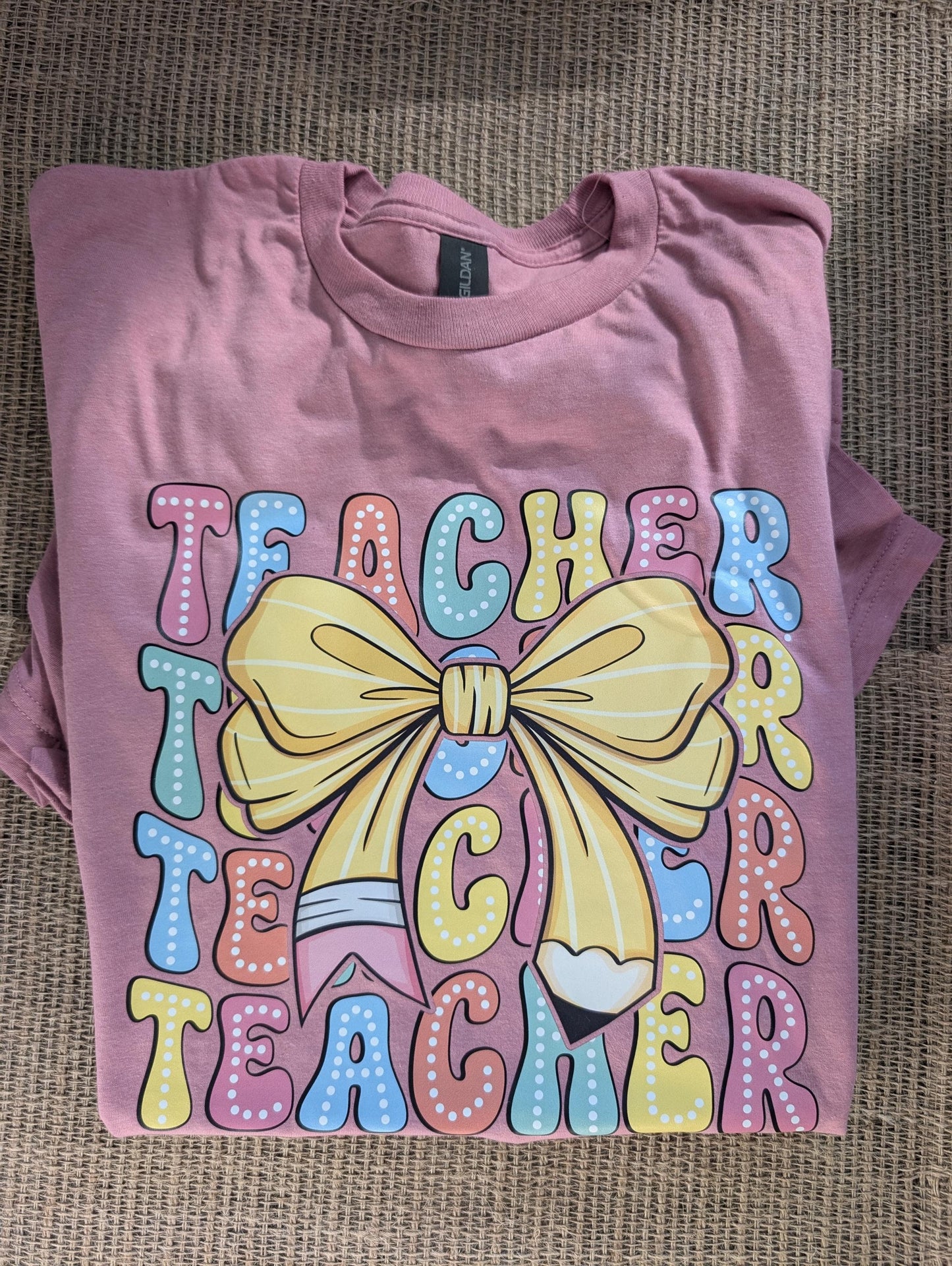 Teacher Shirt, Unisex Gildan Softstyle T-Shirt, Adult Size Large