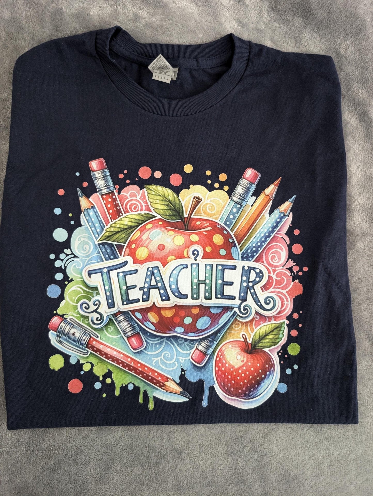 Teacher T- Shirt, Unisex Gildan Heavy Cotton T-Shirt, Adult Size Medium