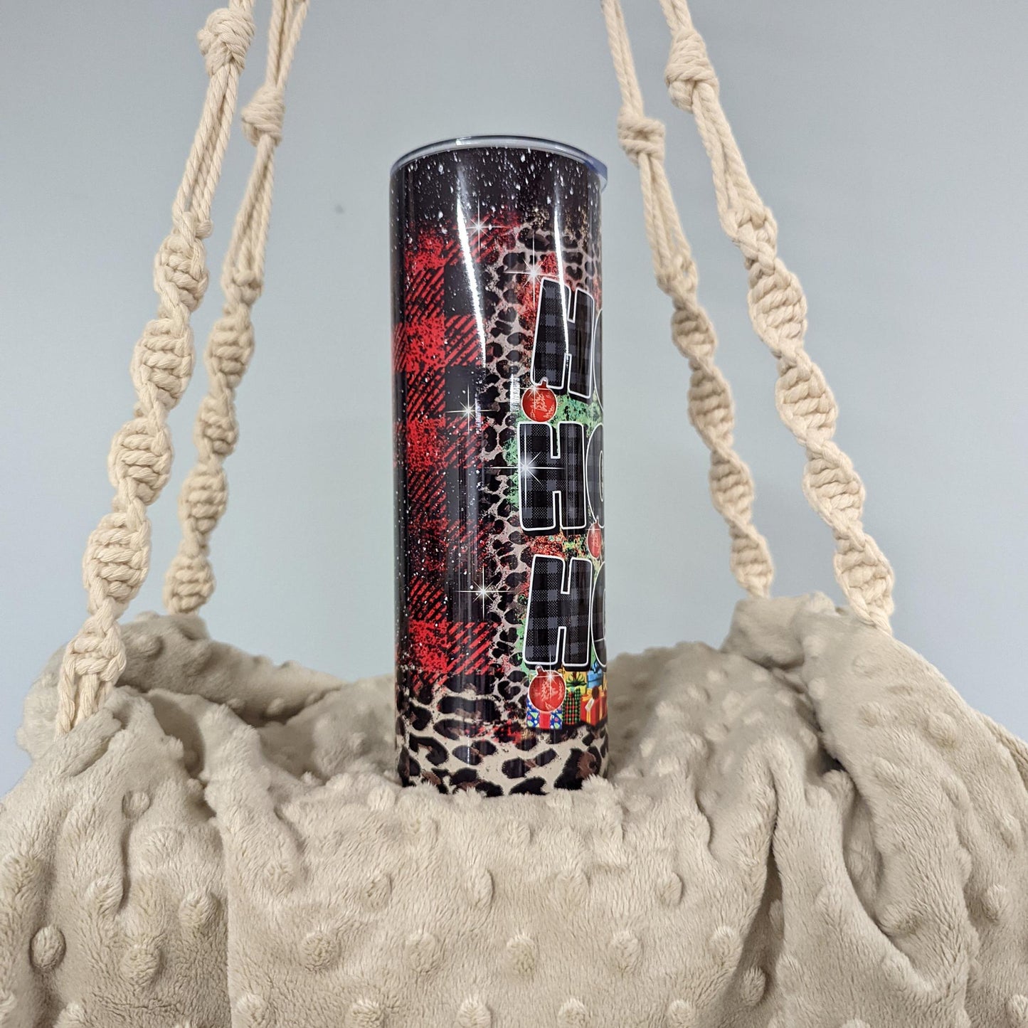 Buffalo Plaid Christmas Gnome Tumbler