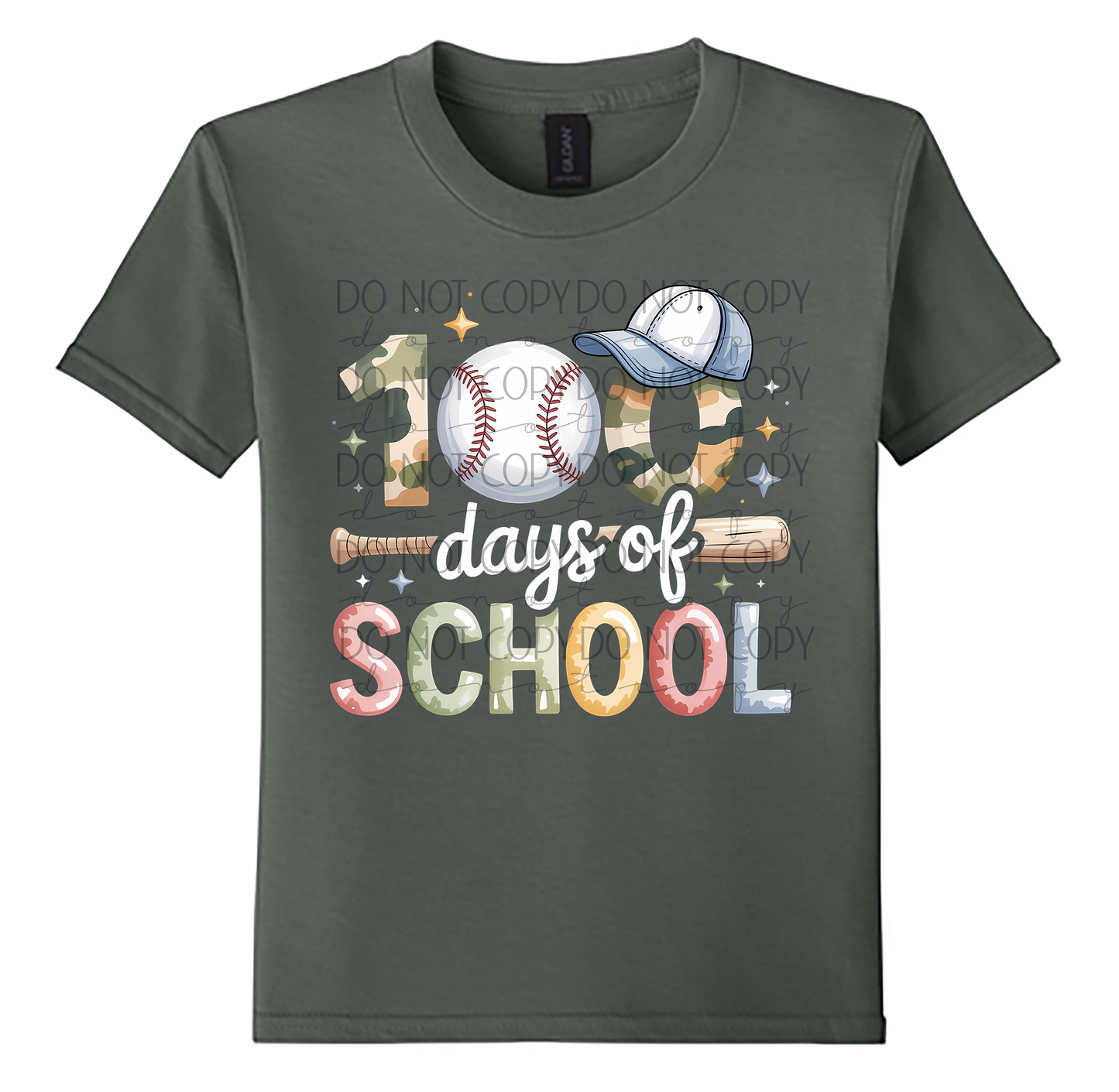 100 Days of School Baseball Shirt
