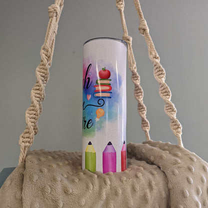 Teach • Love • Inspire 20oz Skinny Tumbler