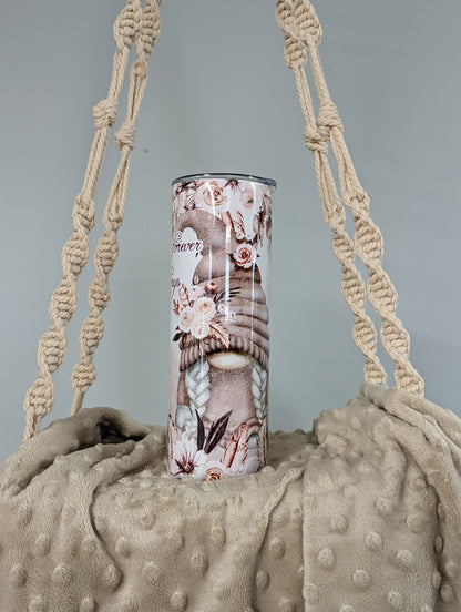 Boho Gnome 20oz Skinny Tumbler