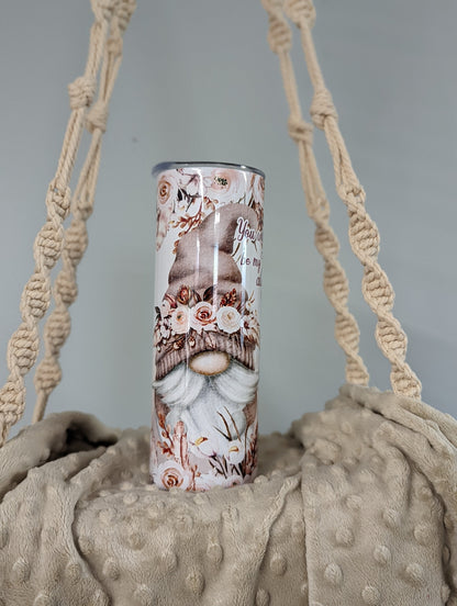 Boho Gnome 20oz Skinny Tumbler