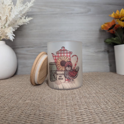 Chicken candle holder/trinket glass