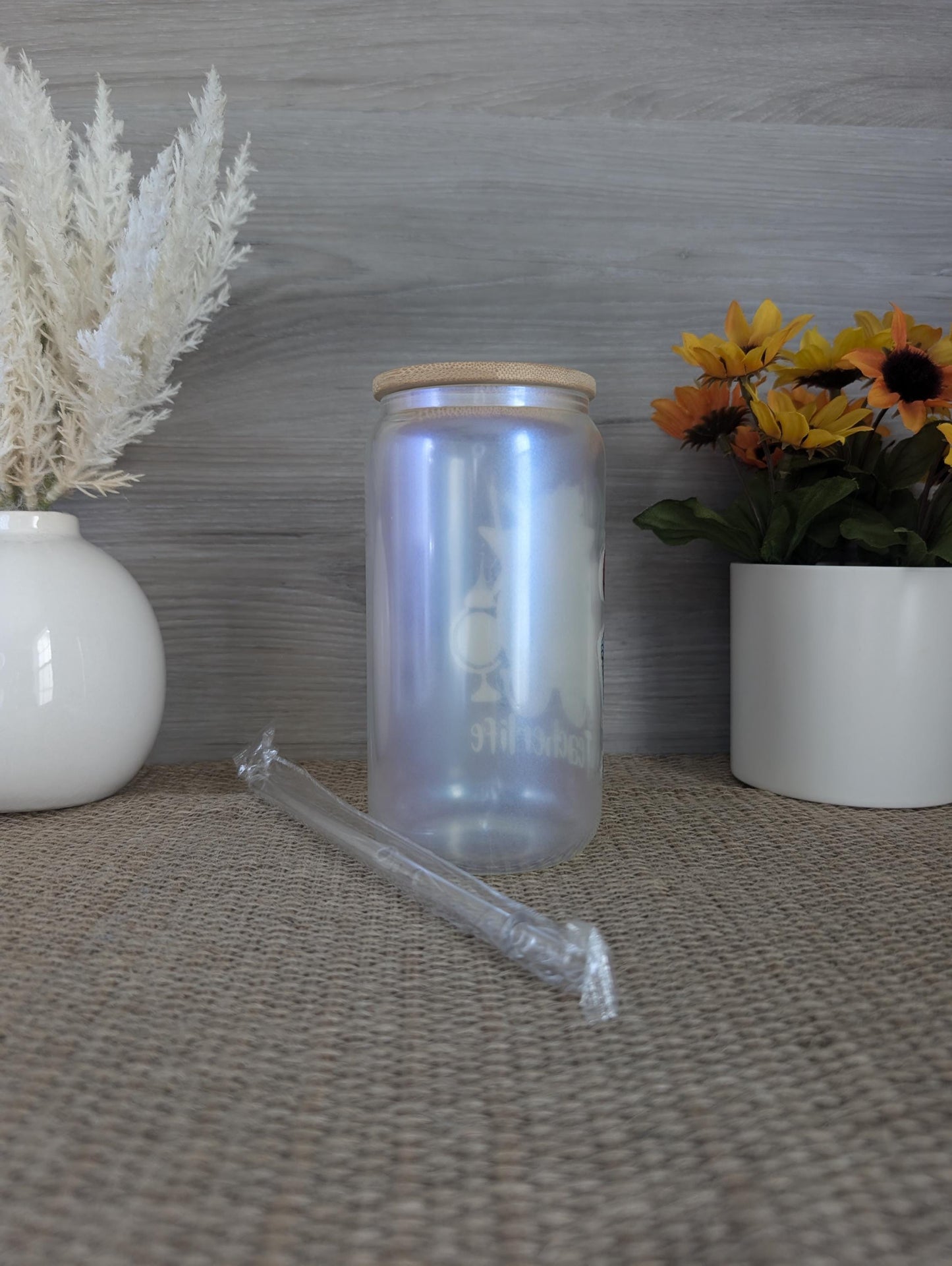 Teacher Life Frosted Glass Can – 16oz