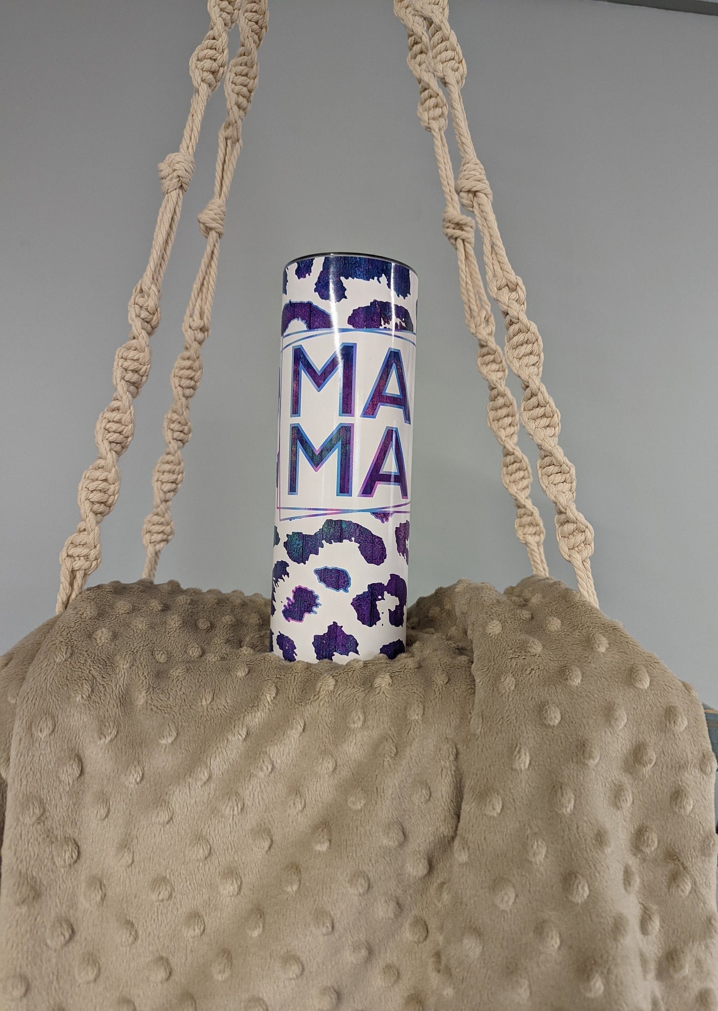 MAMA Leopard Print Tumbler