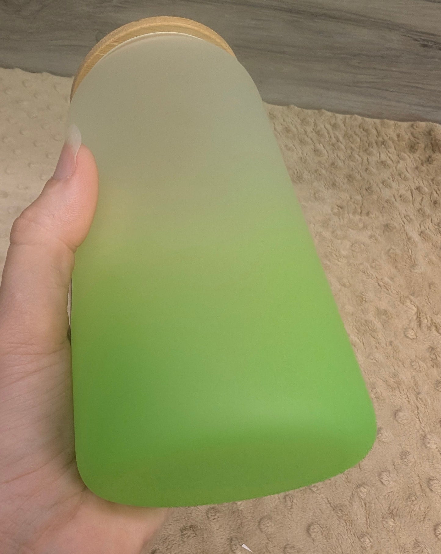 Teacher Life Frosted Glass Can