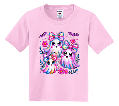 Youth Kawaii Pastel Ghosts with Bows